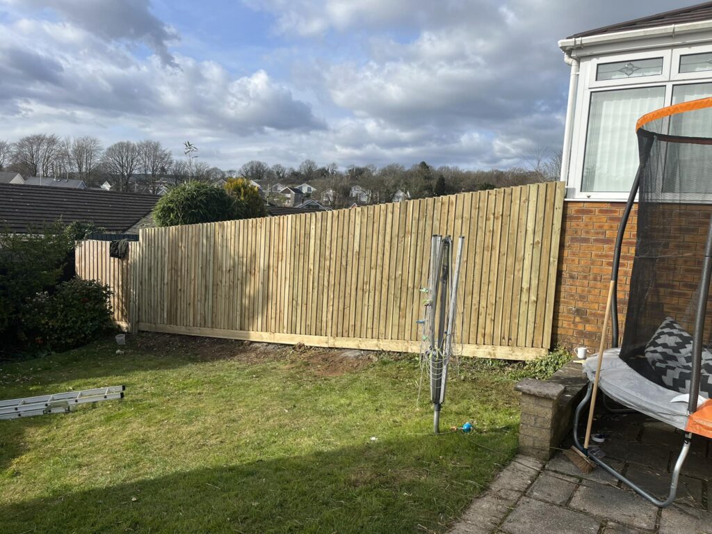 Fencing in Baglan, Port Talbot